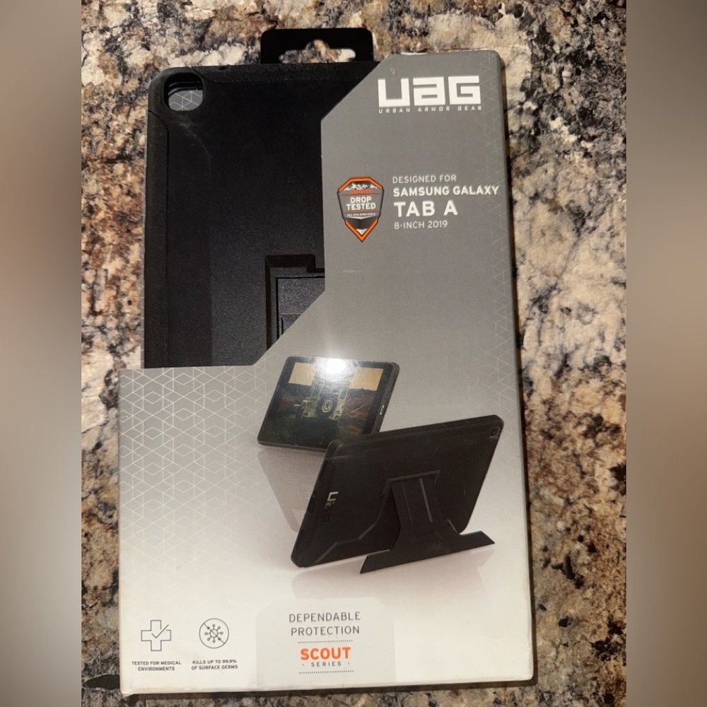 UAG Case For Samsung Galaxy Tab A 8-Inch 2019 Black Scout Series - Picture 3 of 3